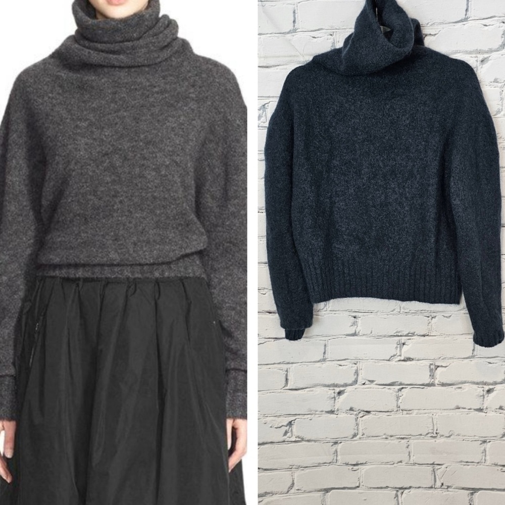 Acne Studios Voletta Mohair Sweater In Navy
